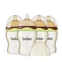 YOHKOH Baby Bottles - Newborn Wide Neck Baby Bottles with Slow Flow Breast-Like Nipple, PPSU Anti-Colic Bottles Breastfeeding System (Green, 9.4oz (Pack of 4))