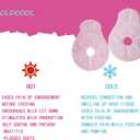 2 x The Breastfeeding Essentials for Nursing Mothers,Soothing Breast Gel Pads,Hot or Cold Gel Packs for Breastfeeding & Pumping, 2 Breast Ice Packs for Breast Augmentation Post Surgery Pain Relief (Pink)