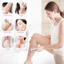 2 x 4-in-1 Facial Hair Removal for Women, Electric Painless Shaver, USB Rechargeable, Lip Chin Cheek Trimmer