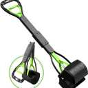 TIMINGILA Pooper Scooper 28" Long Handle Portable Pet Poop Scooper for Large and Small Dogs,High Strength Material and Durable Spring,Great for Lawns, Grass, Dirt, Gravel (Green)