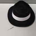 Jiuguva 6 Pcs Gangster Hat Plastic Gentlemen Hats Gangster Costume for Adult 1920s Accessories Party Decorations Men Women