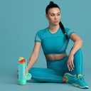 2 x 2PCS Diamond Silicone Boot for Owala Water Bottle, Anti-Slip Protective Sleeve for Owala Twist,FreeSip and Flip Stainless Steel Water Bottle, BPA-Free, Dishwasher Safe, Accessories (40 Ounces, Accessories set-Green)