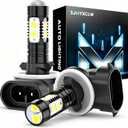 881 889 886 894 862 896 898 Fog Light Bulbs Compatible for Hyundai Santa Fe 2007-2012,High Power COB Chips Fog Daytime Running Lights DRL Bulbs, Pack of 2