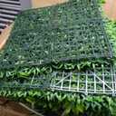 20"x20" (12 Pieces) Artificial Privacy Boxwood Hedge Panels | UV-Anti Greenery Hedge Fence Screen, Patio/Balcony/Garden/Backyard Decor, Indoor Outdoor Green Faux Plant Covering