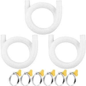 Pool Hose for Above Ground Pools, 3 Packs 1.25" Diameter Pool Pump Replacement Hose 41 Inches Length Swimming Pool Hose with 6 Pcs Hose Clamps