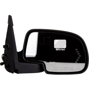 Fit System 62133G Passenger Side Mirror for Escalade, Yukon, Silverado, Sierra, Suburban, Tahoe, Denali/XL, Silverado/Sierra Classic, blk/PTM Cover, Arrow Signal, Heated Power