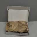 FESHFEN Blonde Wigs with Bangs - Long Layered Straight Light Blonde Natural Looking Synthetic Hair Wig for Women Daily Party Use, 18 inch