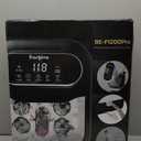 Ranjova Collapsible Foot Spa Electric Rotary Massage, Foot Bath with Heat, Bubble, Temp Control, and 24 Motorized Shiatsu Massage Balls, Pedicure Foot Spa Tub for Stress Relief (Black)