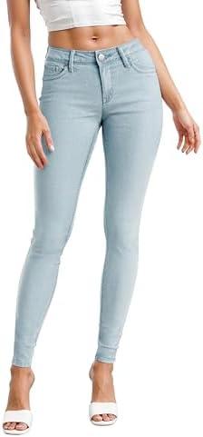 Hybrid & Company Women Ultimate Comfort Flattering Fit Stretch Skinny Jeans, Size 22