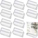 Acrylic Name Card Holder 10 PCS Acrylic Place Card Holder, Clear Acrylic Sign Holder Table Number Holder with Blocks for Sign /Name /Menu /Numbers