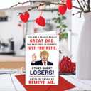 3 x Funny Card for Dad from Daughter, Son, Kids - Father's Day Gifts for Dad from Daughter, Son, Kids - Birthday card for dad, Dads Birthday Gifts Ideas - Fathers Greeting Card, Premium Quality