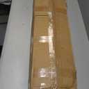 Thealyn Heavy Duty Metal Fence Post Anchor 36 Inch, 4"x4" Ground Spike with Dark Brown Powder Coating, Fence Post Base for Mailbox, Deck Railing, Gazebo, (3.5"x3.5" Inner Diameter), Pack of 4