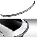 ABS Spoiler for Tesla Model Y Juniper 2026, Matte Carbon Fiber Look Trunk Wing, Rear Lip Spoiler for Sporty Appearance & Aerodynamic Performance, Easy No-Drill Installation