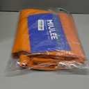 MIULEE Orange Blackout Curtains for Bedroom Living Room 63 Inches Long 2 Panels, Fall Thermal Insulated Room Darkening Drapes Solid Grommet Noise Reduction Light Blocking Window Treatments 40x63 Inch