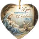 6 x Nativity Christmas Ornaments 2026 - Nativity Scene Ornaments for Christmas Tree, Baby Jesus, Catholic Christian Gifts for Friend, Religious Gifts for Women Christian, The Holy Family Xmas Decor