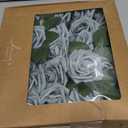 Floroom Artificial Flowers 25pcs Real Looking Dusty Blue Foam Fake Roses with Stems for DIY Wedding Bouquets Bridal Shower Centerpieces Floral Arrangements Party Tables Home Decorations