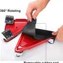 Yopay 5 Pack Furniture Mover Steel Tri-Dolly, 360 Rotation Wheels Furniture Dolly for Sofa Cabinet Refrigerator