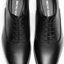 Bruno Marc Men's Plain-Toe Lace Up Dress Oxfords, Black US 9