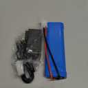 XUNTU 7.2V 3800mAh NIMH Battery (1 Pack) for RC Cars, 6-Cell NiMH Flat Rechargeable Battery Pack w/Standard Tamiya Connector + 7.2V Smart Charger(1 PCS)