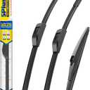 5 PLUS Silicone Windshield Wipers Replacement for 2020-2023 TOYOTA Highlander Wiper Blades(Set of 3),Automotive Replacement Windshield Wiper Blades For My Car-26"/18"/10"