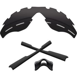 1.6MM Polarized Replacement Lenses & Rubber Kits for Oakley M2 Frame Family Sunglasses (Carbon Black - Polycarbonate Polarized)