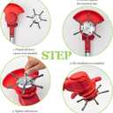 2PCS 6Inch Steel Wire Grass Trimmer Head, 2025 New String Trimmer Replacement Head, Fits Electric Weed Trimmer with 5.5mm(0.2inch) Bore Size, 6Inch Wired Trimmer Blade for Lawn Mower Tray