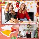 Jetec 24 Pcs Bell Christmas Sticky Notes Bell Self-Stick Notepads Reminder Memo Pads Message Tabs for Xmas Party Decor Stationery Gift Annotating Books Office Study Supplies, 30 Sheets/pad