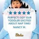 Bixbee Kids Sleeping Bag, Soft Sleepy Sack for Kids & Toddlers | Easy Roll Up Design for Daycare + Naptime, 60 x 22 Inches |Cozy Slumber Bag with Lining | Shark Sleeping Bag for Boys + Girls