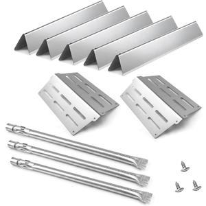 Genesis Grill Parts for Weber E310 E320 E330 EP310 EP320 EP330, Flavorizer Bars 7620 Heat Deflector 7622 Burner Tube 62752 for Weber Genesis 300, Grill Replacement Parts for Weber Accessories