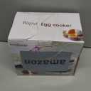 Evoloop Rapid Egg Cooker Electric 6 Eggs Capacity, Soft, Medium, Hard Boiled, Poacher, Omelet Maker Egg Poacher With Auto Shut-Off, BPA Free (Silver)