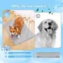 2025 New Dog Cooling Mat, Pet Cooling Mats, Summer Cool Pads Pet Mat Outdoor for Dogs & Cats, Pet Bed Mats Machine Washable(Grey, XL: 10075 cm 3930")