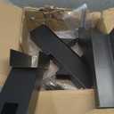 Hammock Stand Bracket Kits,Heavy Duty Hammock Bracket for 4" x 4" (Actual:3.5" x 3.5") Lumber,DIY Hammock Bracket Base - 500LBS Capacity - Black Powder Coated - 2Pack