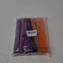 JOVITEC 60 Pieces Halloween Straws 9" Plastic Reusable Straw Drinking Straws for Tumblers with Straw Cleaning Brush for Halloween Cocktail Christmas Party Family Supply