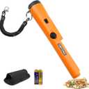 Dmyond Metal Detector Pinpointer - Professional Waterproof Handheld Pin Pointer Wand - High Sensitivity 360 Detection - Search Treasure Pinpointing Finder Probe for Adults, Kids - Orange