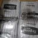 Depend Fresh Protection Adult Diapers, Incontinence Underwear for Men, Disposable, Maximum, Extra-Extra-Large, Grey, 44 Count (2 Packs of 22)