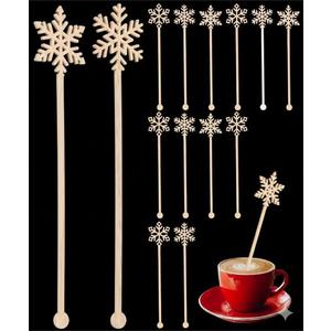 CHENGU 60 Pcs Christmas Coffee Stirrers, 6 Inch Reusable Plastic Drink Swizzle Sticks with Snowman Gingerbread Man Christmas Tree Latte for Xmas Party Coffee Tea Hot Cocoa Bar Supplies Decoration