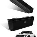 Muslogy Center Console Organizer Compatible with 2024 2025 2026 Toyota Tacoma Accessories Middle Console Gear Shift Silicone Insert Beside Handbrake & Passenger Side Hanging Storage Box 2PCS (A Style)