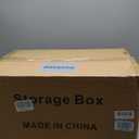 SAILUN 136Gal/543Qt Stackable Storage Bins Folding Collapsible Storage Bins with Lid, Closet Organizers and Storage, Storage Box Grey 26" W x 17" D x 71" H