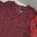 Wedtrend Women's Formal Dresses 2025 Wedding Guest Dress Bell Sleeve Bridesmaid Dresses Maxi Evening Dress (Burgundy)