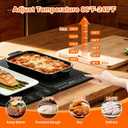 Electric Warming Tray 41"x 15" Long Warming Mat for Food with 10 Temp & 12H Timer 5-in-1 Modular Food Warmers for Parties Buffet, Food Warmer for Mothers Day Kitchen Gifts for Mom Hosts