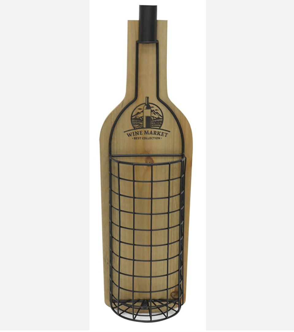 Crystal Art Gallery Wood & Metal Cork Holder