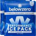Below Zero Prefilled Reusable 48-Hour Ice Packs, Medium 10"x9", 2 Pack