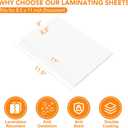 CAREGY 600 Pack Laminating Sheets,Holds 8.5 x 11 Inch Sheets,Thermal Laminating Pouches, 3 Mil, 9 x 11.5 Inches Lamination Sheet Paper for Laminator, Round Corner Letter Size