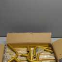 Metal Wedding Arch Backdrop Stand for Parties 6.6FT Gold Balloon Arch Square Frame Kit Pipe and Drape Stand Floral for Ceremony, Wedding, Baby Shower, Birthday Party, Flower Wall Decoration