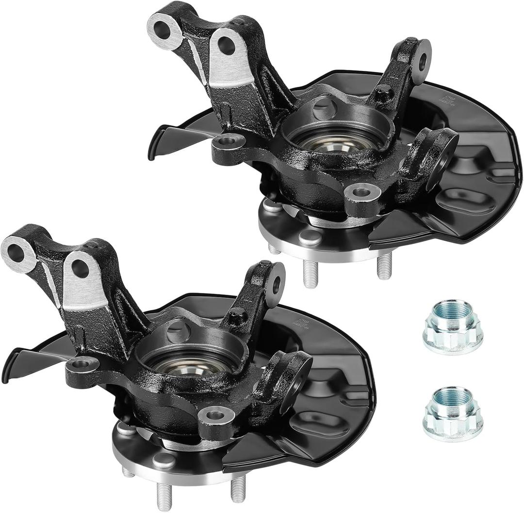 TadaMark Front Steering Knuckles & Wheel Bearing Hub Assembly Fit for Toyota Corolla L4 1.8L 2003 2004 2005 2006 2007 2008 Replace for 698389 698-389 698-388 698388 5 Lugs, Left Side & Right Side