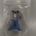 4Pcs ShareGoo 1/24 RC Scale Toy Decoration Metal RC Mini Toy Jack Stands Simulation Compatible with 1/18 1/24 RC Crawler SCX24 AX24 TRX4M FCX24 RC Crawler Car (Blue)