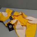 NACOCO Large Dog Raincoat Adjustable Pet Water Proof Clothes Lightweight Rain Jacket Poncho Hoodies with Strip Reflective (XL, Yellow)