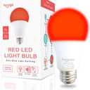 Hooga Sleep Light Bulb - Blue Light Blocking Red Night Light, 625nm for Healthy Sleep - Baby Nursery, 1W LED, 7W Replacement Single