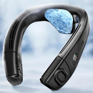 Neck Fan Portable Air Conditioners Personal Fans, Ergonomic Fan with Cooling Plate, Type-C 8000mAh Rechargeable 3D Airflow Wearable LED Screen 3 Modes Gifts for Men Women Outdoor Travel Indoor Neck Fan Portable Air Conditioners Personal Fans, Ergonomic Fan with Cooling Plate, Type-C 8000mAh Rechargeable 3D Airflow Wearable LED Screen 3 Modes Gifts for Men Women Outdoor Travel Indoor