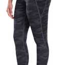 CHRLEISURE Leggings with Pockets for Women - Tummy Control High Waisted Soft Workout Yoga Pants (Large, Camo Grey)